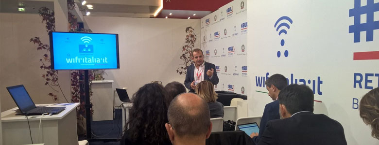 Anci Assembly, Mise stand hosts workshops to explain Wifi ° Italia ° it